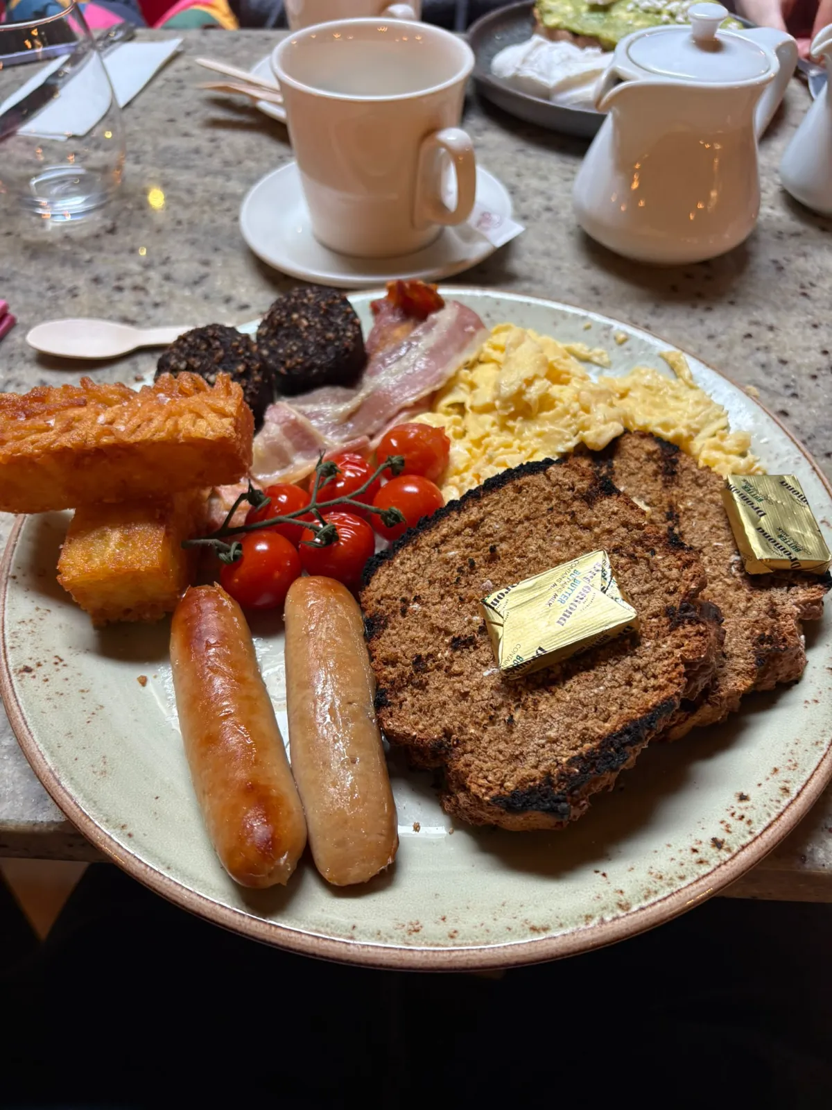 Cooked breakfast fry-up